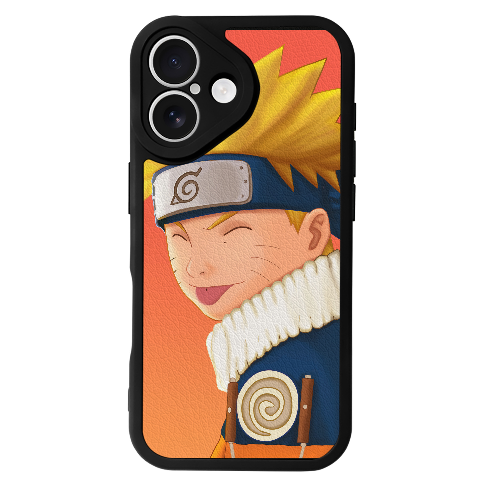 （画像用） NARUTO -ナルト- NARUTO -ナルト- 疾風伝 【iPhone 16シリーズ対応】シリコンスマホケース（レザー調） 材質：シリコン